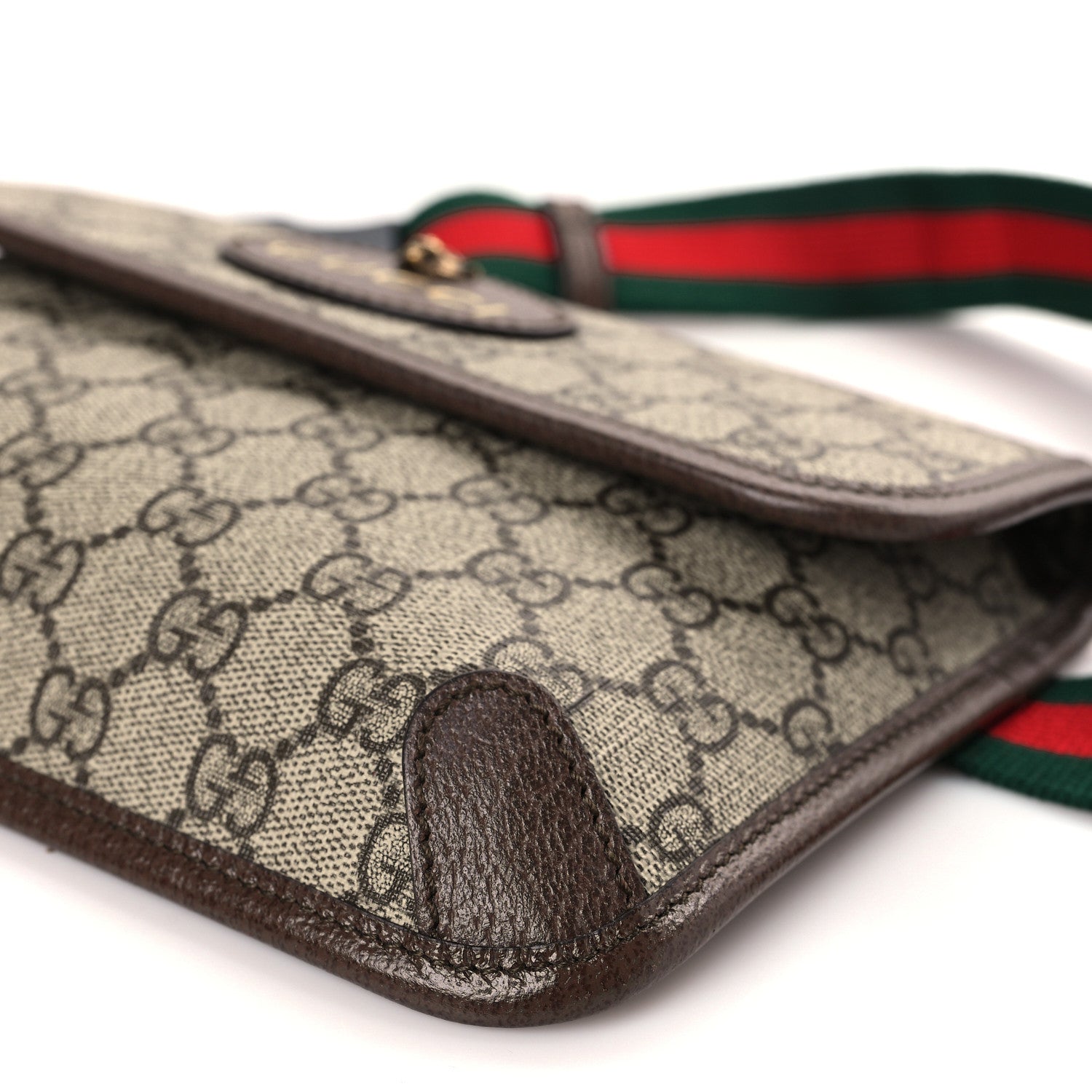 Gucci GG Supreme Monogram Neo Vintage Web Belt Bag Brown 8 of 8