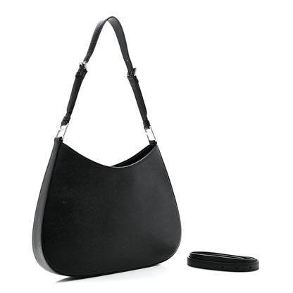 Prada Saffiano Lux Adjustable Strap Shoulder Bag Black 3 of 10