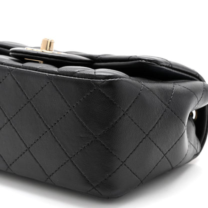 Chanel Lambskin Quilted Mini Square Flap Black 10 of 10