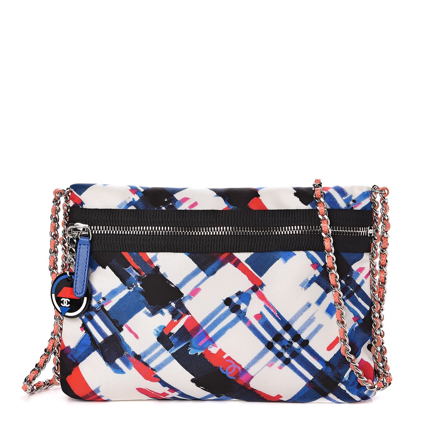 Canvas Printed Airline Crossbody Bag Multicolor