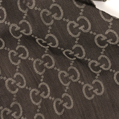 Gucci Wool Silk GG Monogram GGNat Scarf Sand 4 of 4