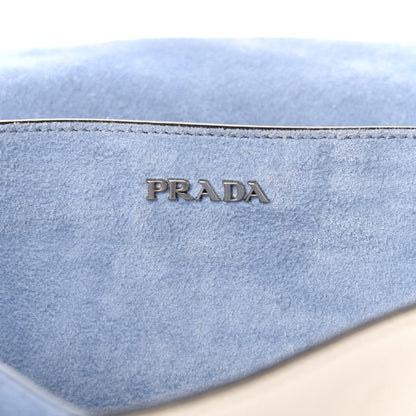 Prada Glace Calfskin Large Soft Cahier Bag White 7 of 10