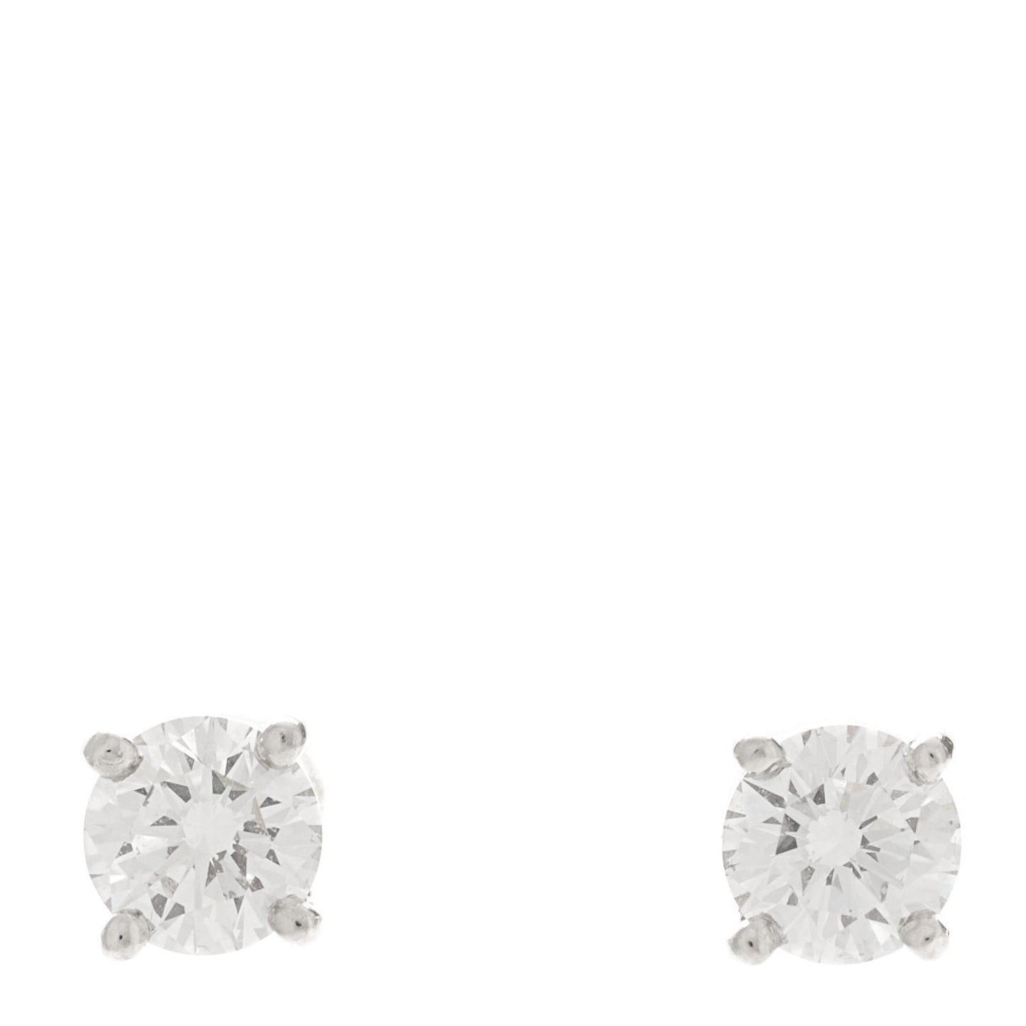 Platinum Diamond .31ctw Solitaire Earrings