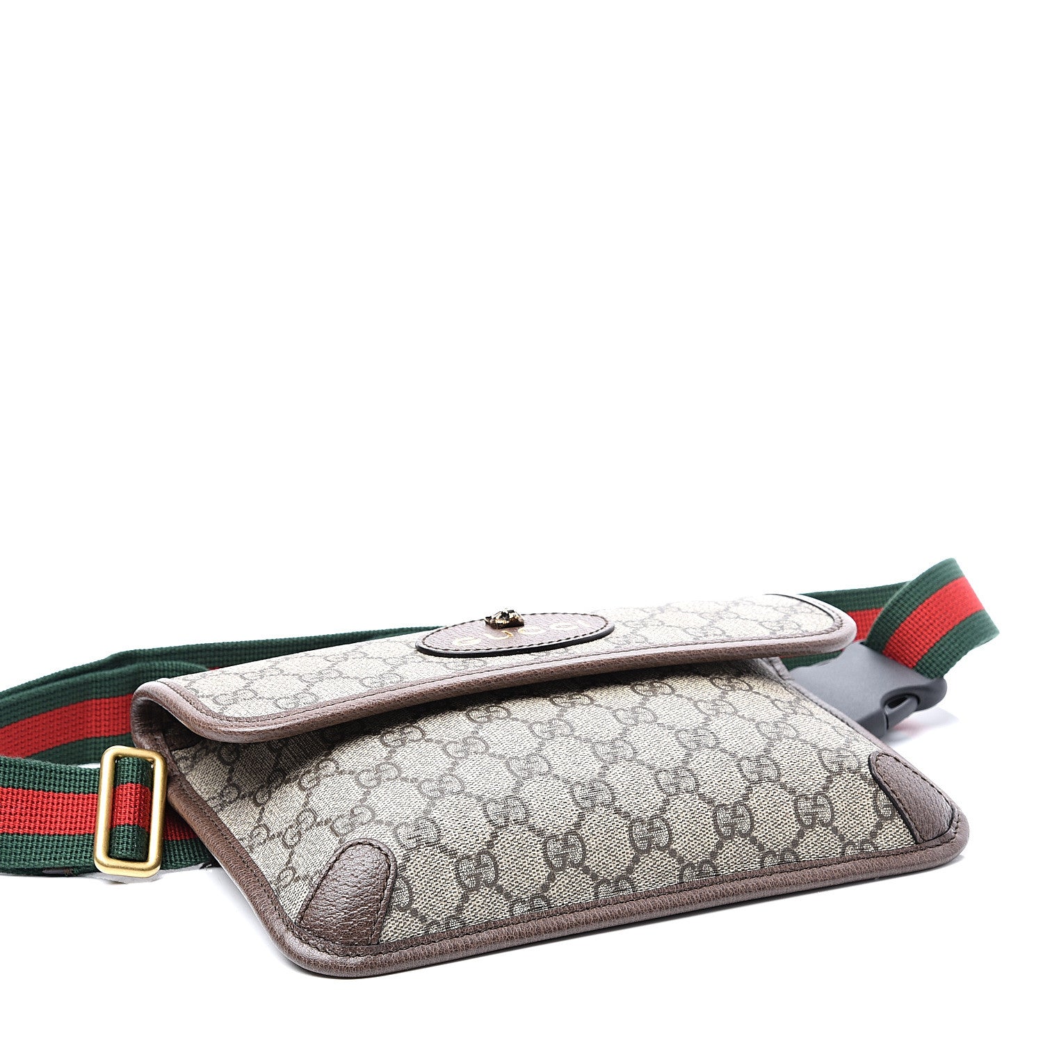 Gucci GG Supreme Monogram Neo Vintage Web Belt Bag Brown 3 of 10