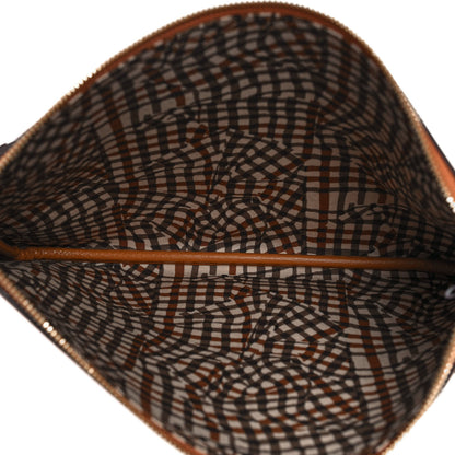 MCM Visetos Liz Shopper Tote Pouch Cognac 4 of 7