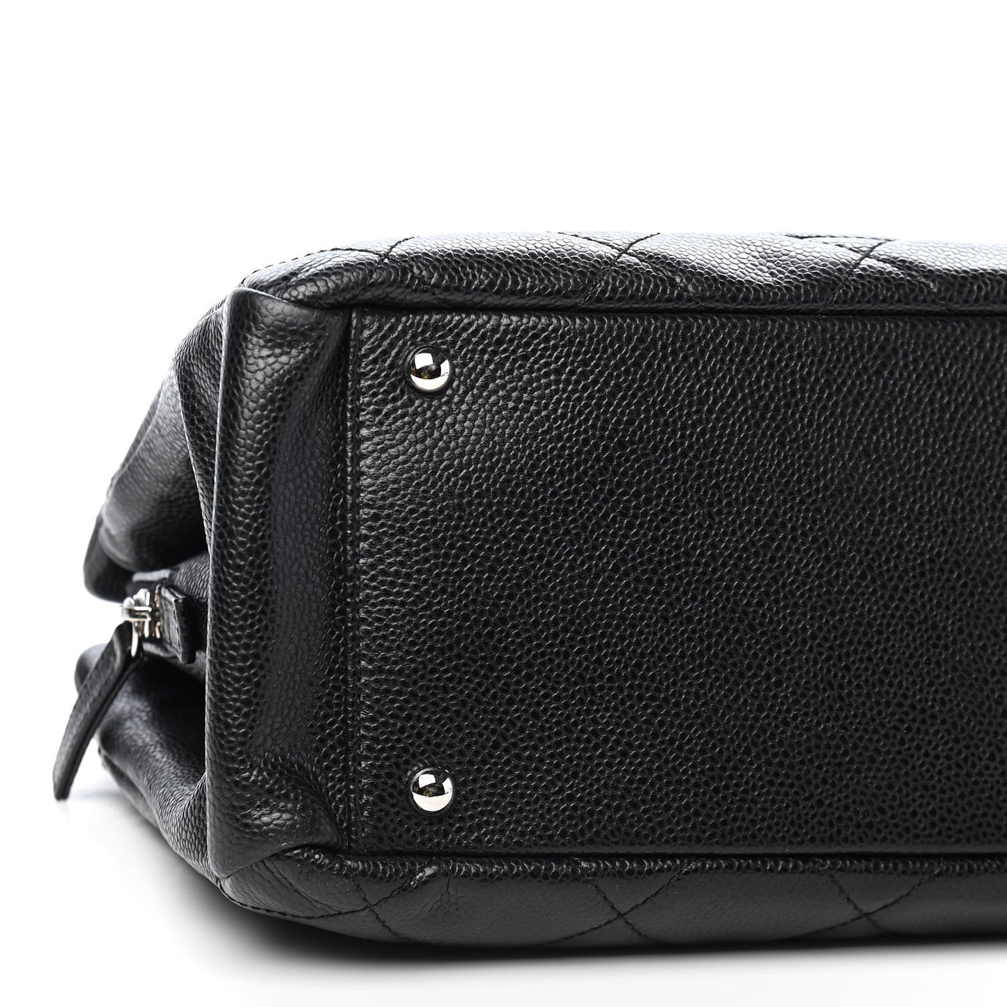 Caviar Quilted Timeless CC Soft Tote Black