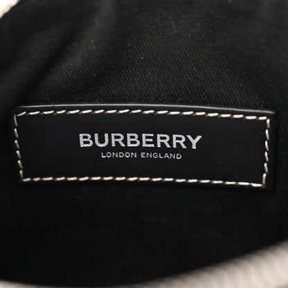 Burberry E-Canvas House Check Canvas Rambler Crossbody Messenger Bag Dark Birch Brown 6 of 9