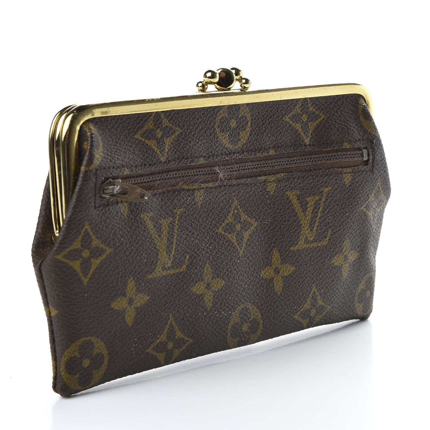 Monogram Kisslock Coin Purse