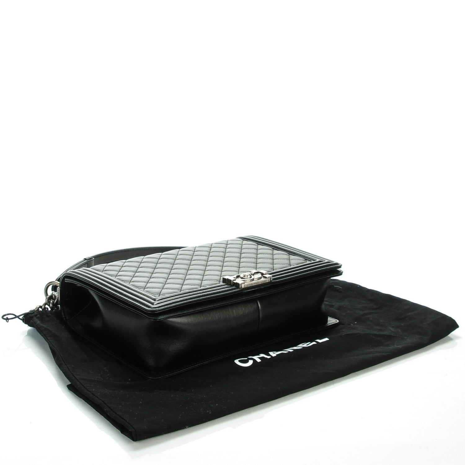Chanel Lambskin Quilted Large Boy Flap Black 4 of 7