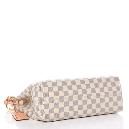 Louis Vuitton Damier Azur Graceful PM Rose Ballerine 4 of 12