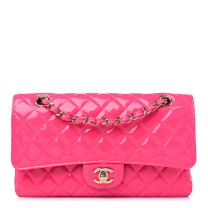 Chanel Patent Quilted Medium Double Flap Pink 1 of 8