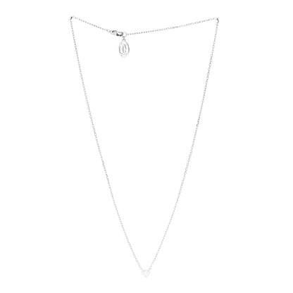 Cartier 18K White Gold Diamond D'Amour Heart Pendant Necklace 3 of 5
