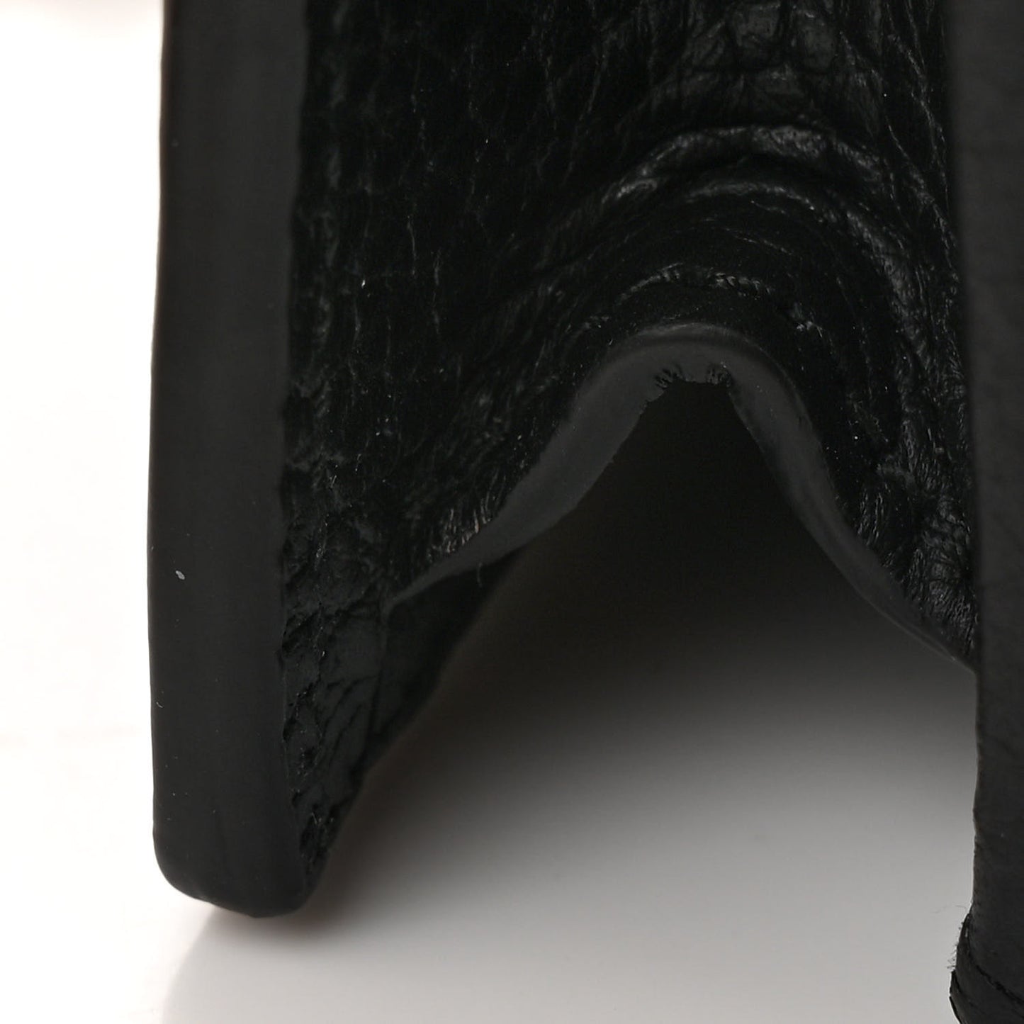 Dollar Calfskin Interlocking G Chain Wallet Black