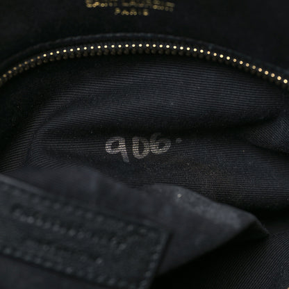 Saint Laurent Lambskin Matelasse Monogram Medium Niki Chain Satchel Black 10 of 11