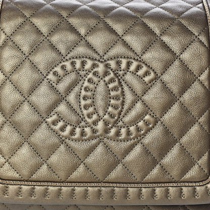 Chanel Metallic Calfskin Quilted Istanbul Accordion Flap Gold 11 of 11