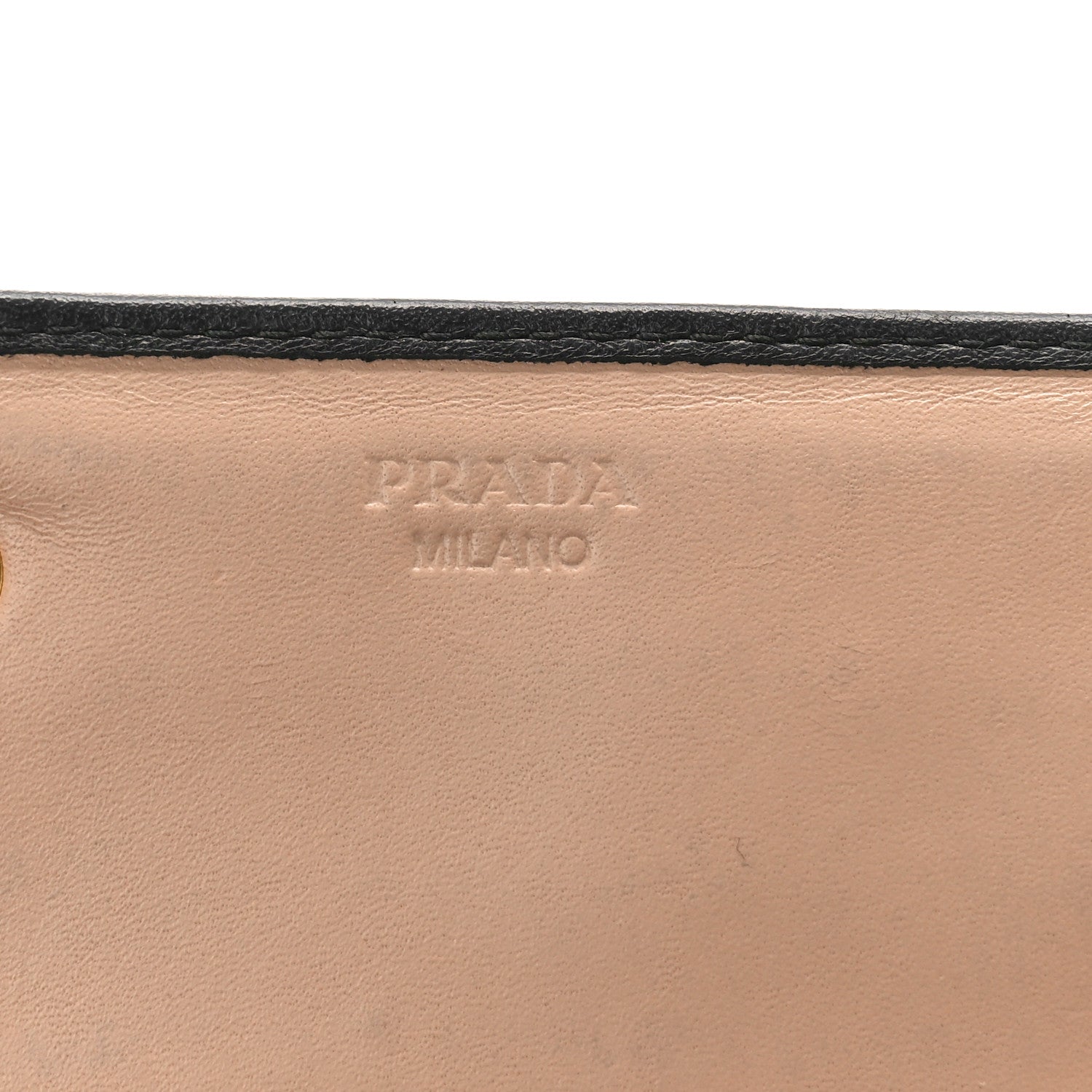 Prada Soft Calfskin Continental Flap Wallet Black 6 of 8