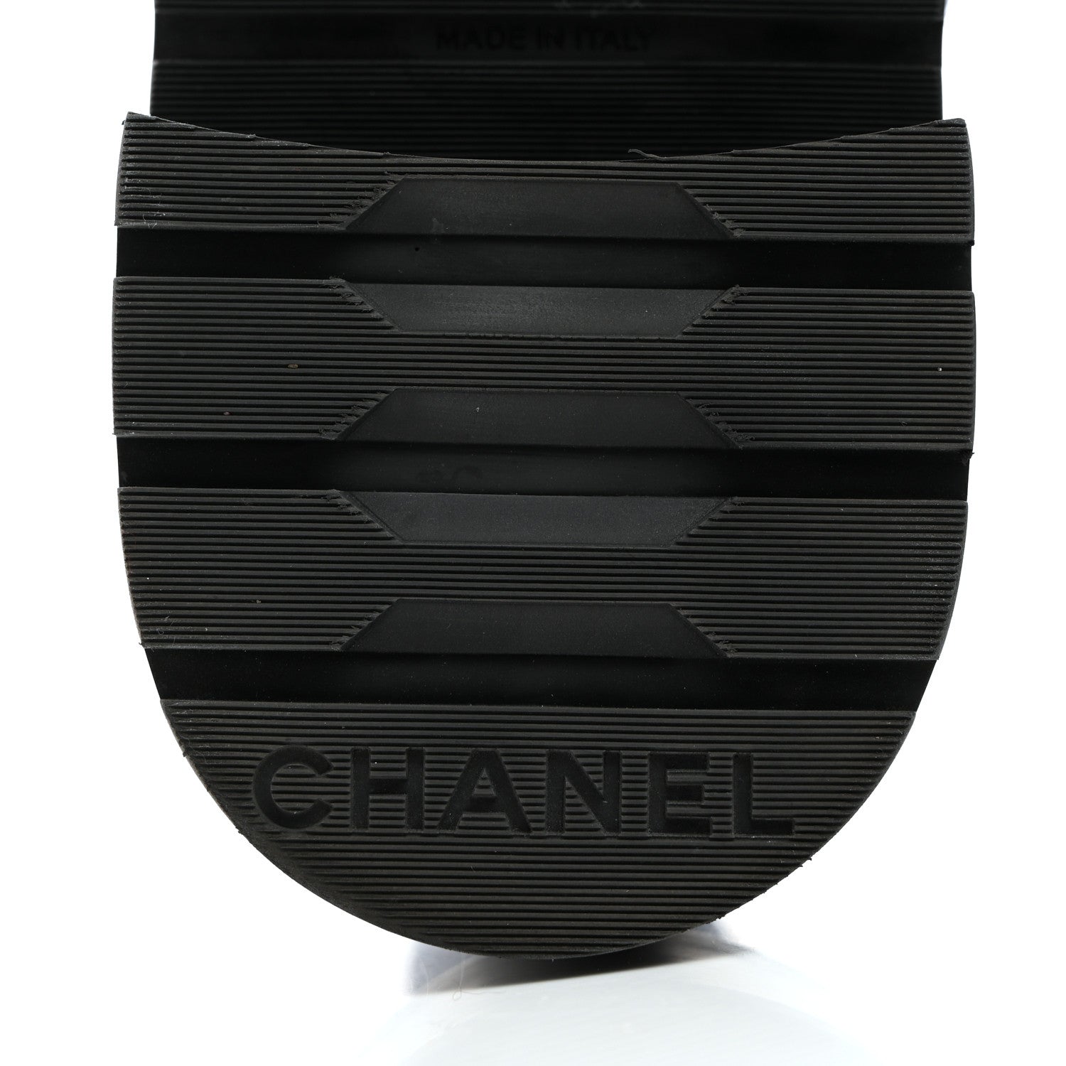 Chanel Shiny Calfskin Velvet Quilted Lace Up Combat Boots 41 Blue Black 8 of 8