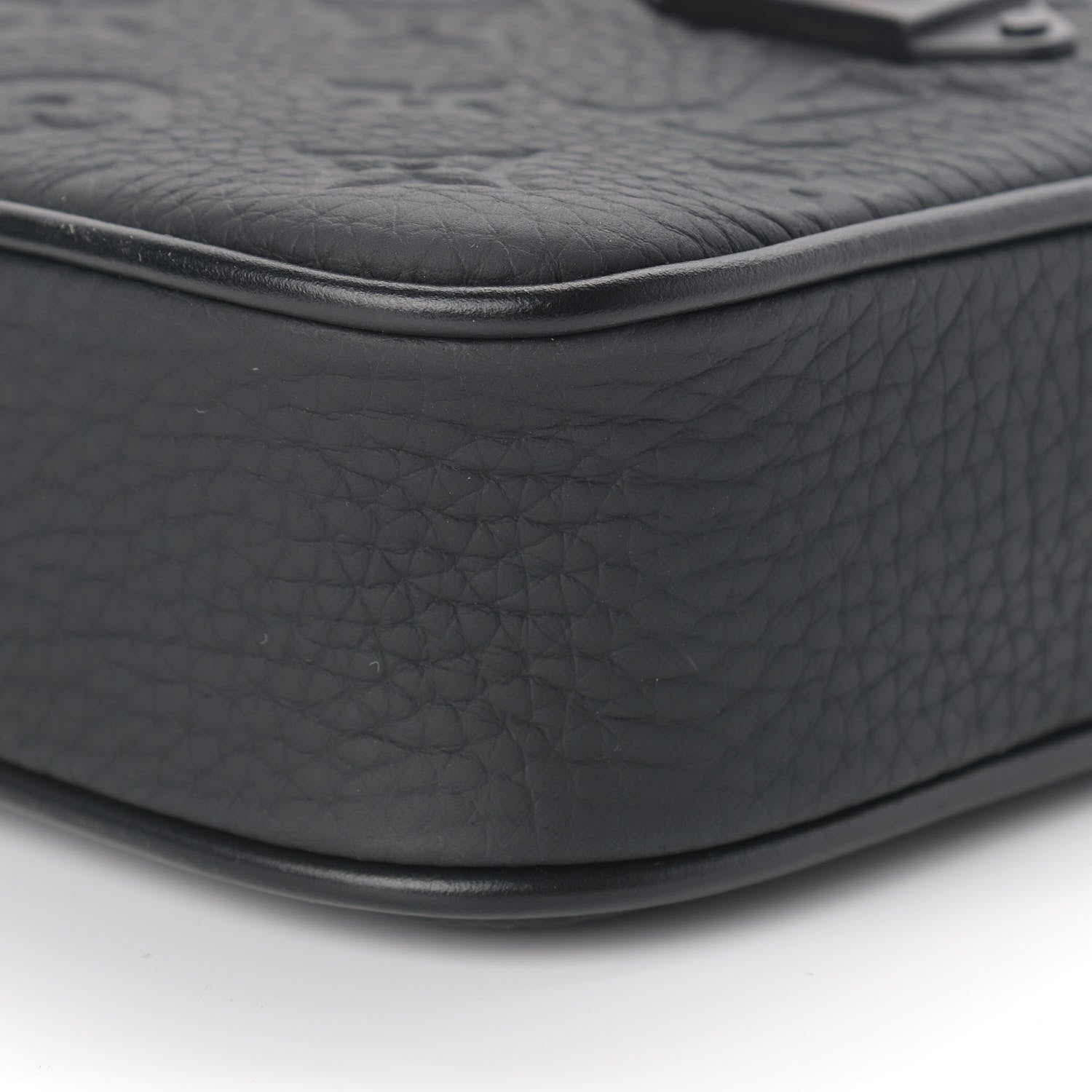 Louis Vuitton Taurillon Monogram Uniformes Solar Ray Soft Pochette Volga Belt Bag Black 8 of 10