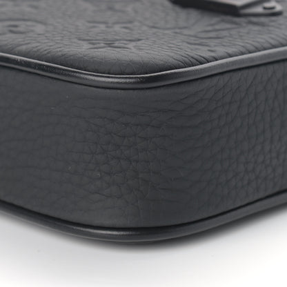 Louis Vuitton Taurillon Monogram Uniformes Solar Ray Soft Pochette Volga Belt Bag Black 8 of 10