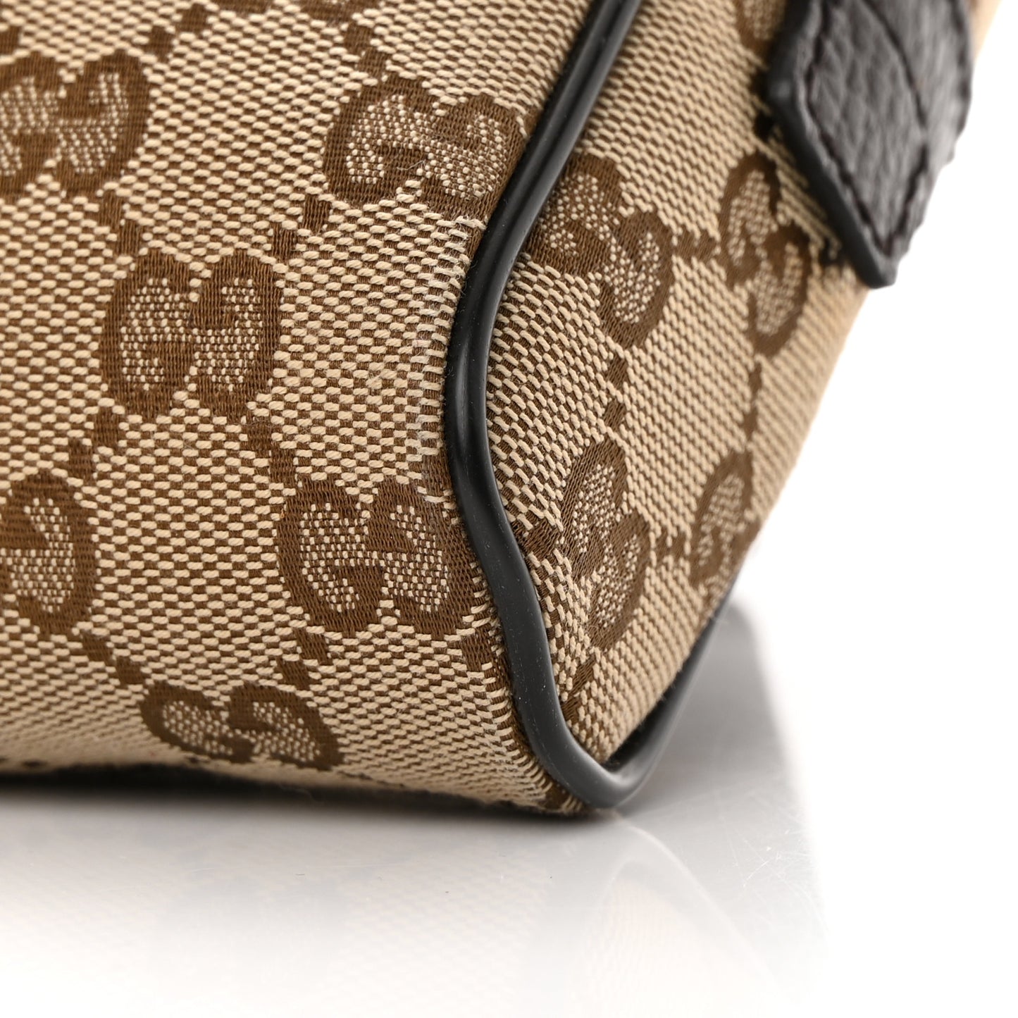Monogram Dollar Calfskin Belt Bag Beige Ebony Testa di Moro Marrone Scuro