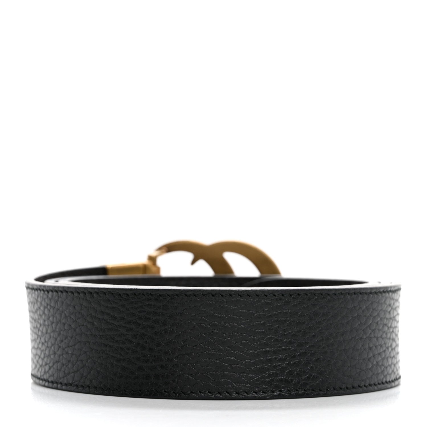 Gucci Calfskin Double G Reversible 37mm Belt 105 42 Black Cocoa 2 of 8
