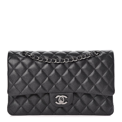 Chanel Iridescent Caviar Quilted Medium Double Flap Black 1 of 13