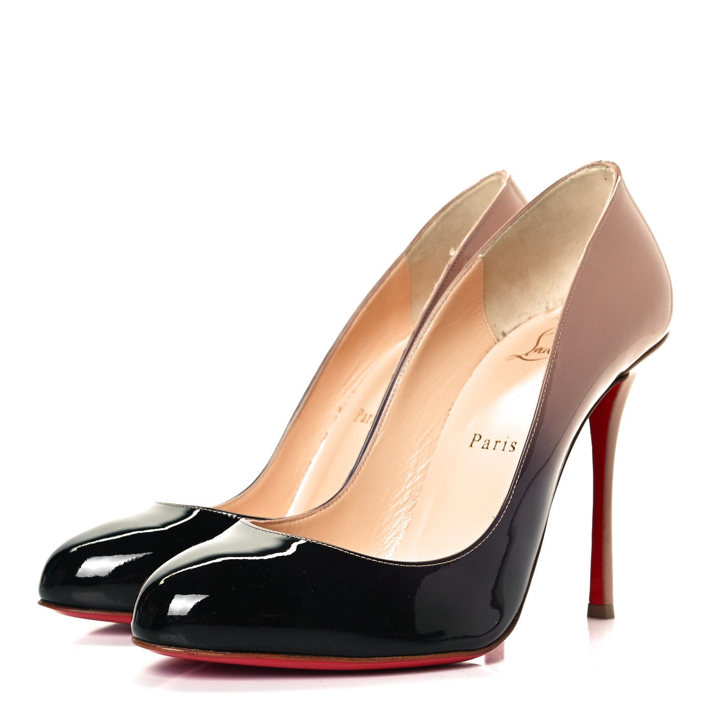 Patent Degrade Merci Allen 100 Pumps 39.5 Black Nude