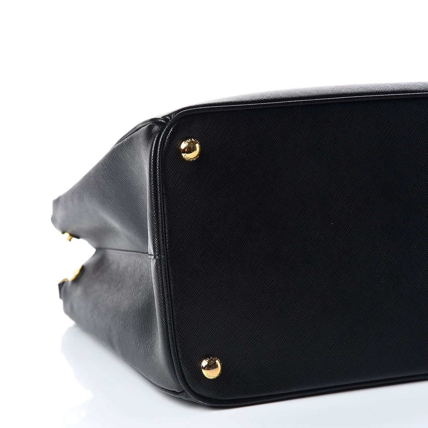 Saffiano Large Galleria Double Zip Tote Black
