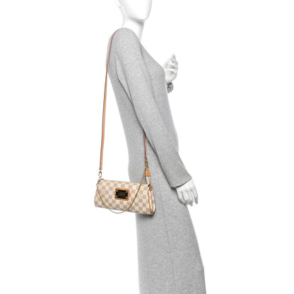 Louis Vuitton Damier Azur Eva Clutch 2 of 13