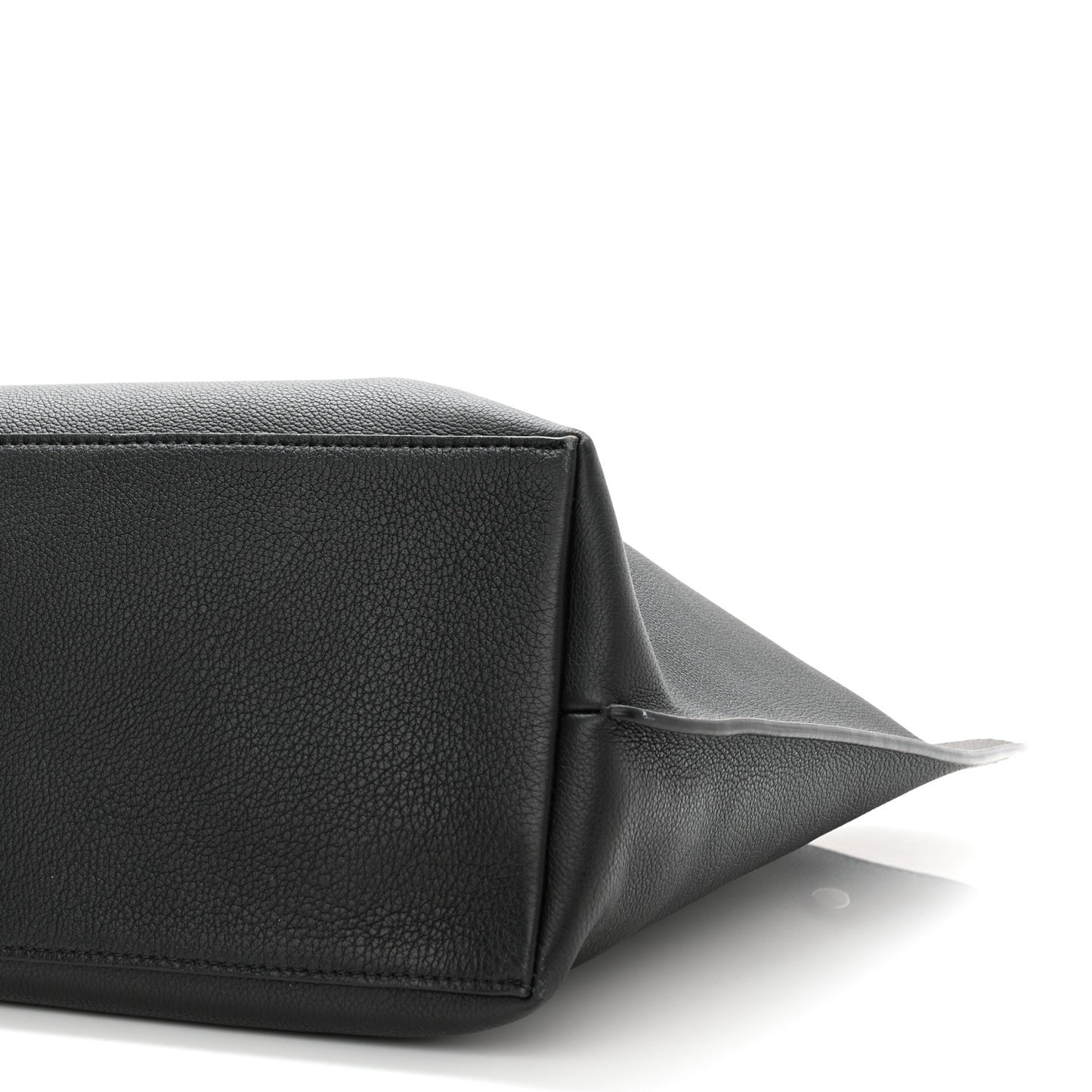 Calfskin Lockme Go Tote Black