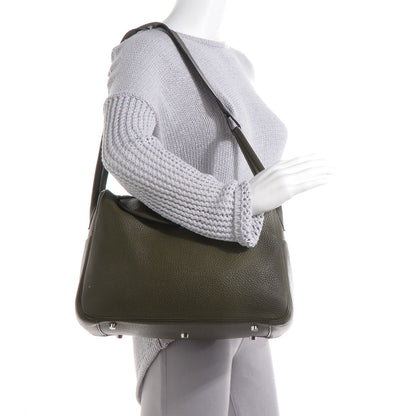 Hermes Taurillon Clemence Lindy 34 Vert Bronze 2 of 7