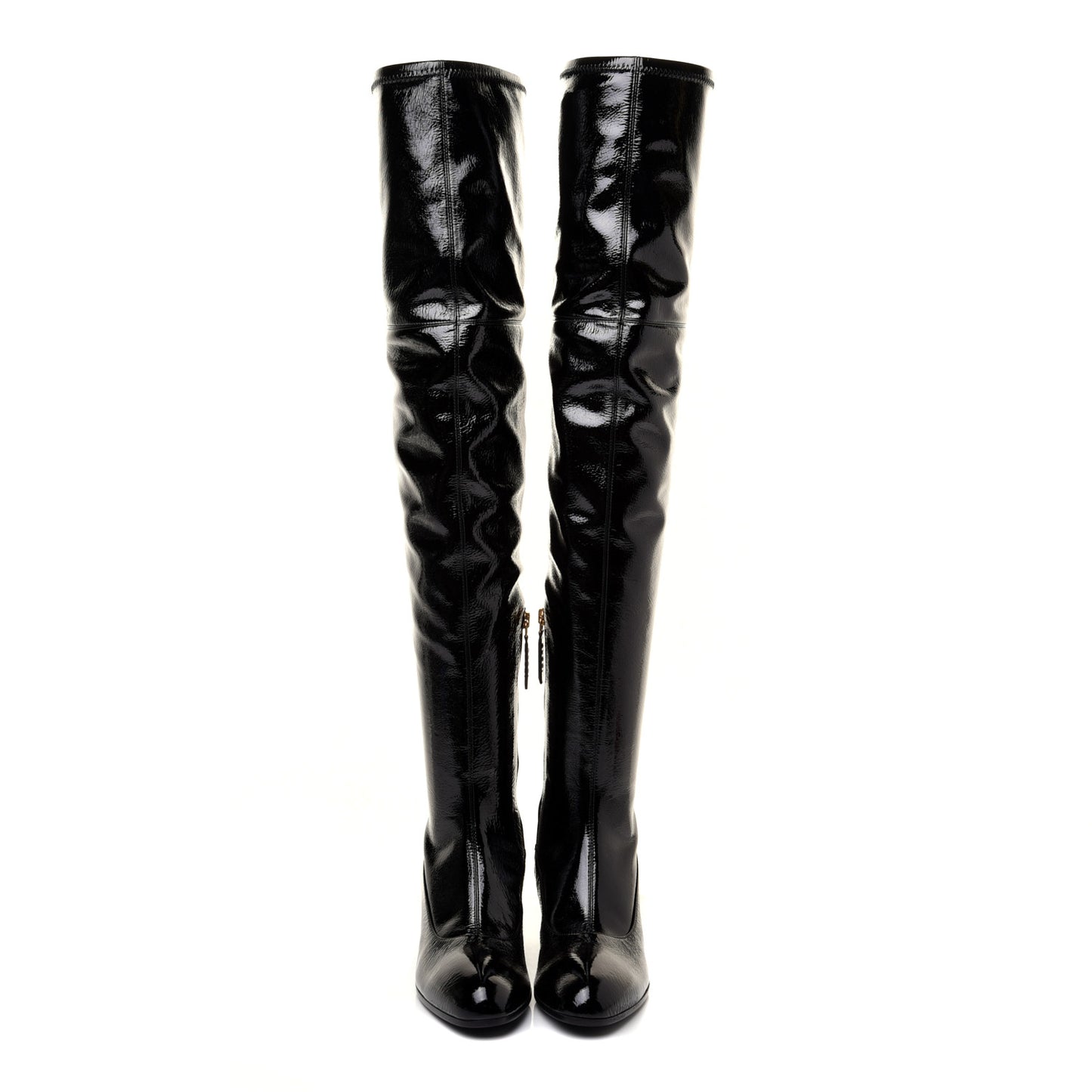 Patent Pryntil Over The Knee Boots 35.5 Black