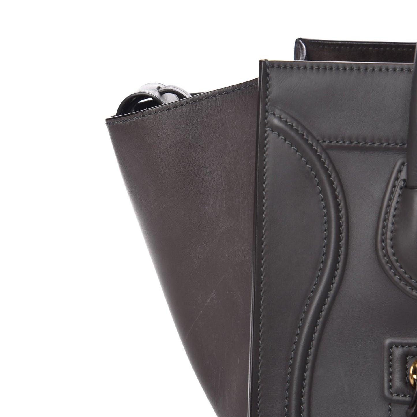 Smooth Calfskin Medium Phantom Luggage Grey