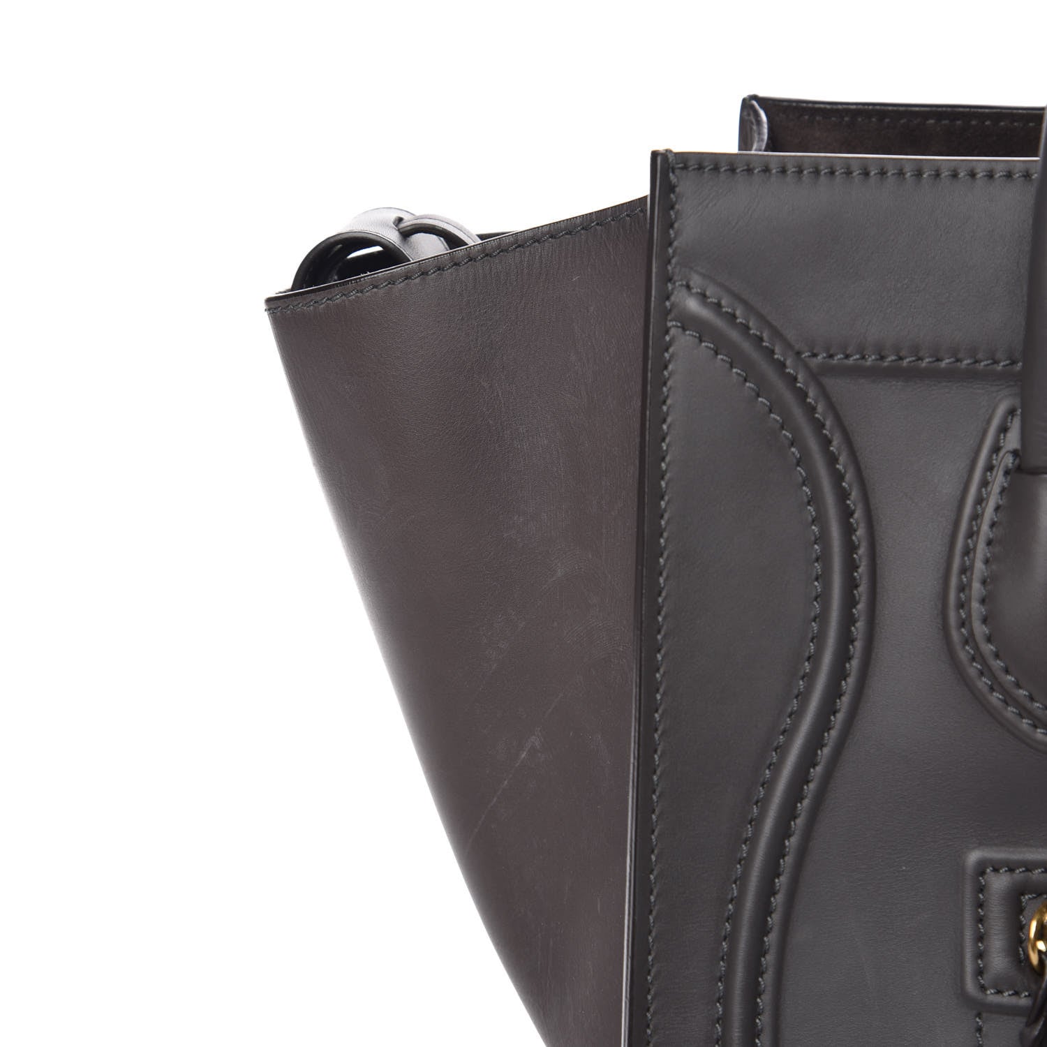 Celine Smooth Calfskin Medium Phantom Luggage Grey 9 of 17