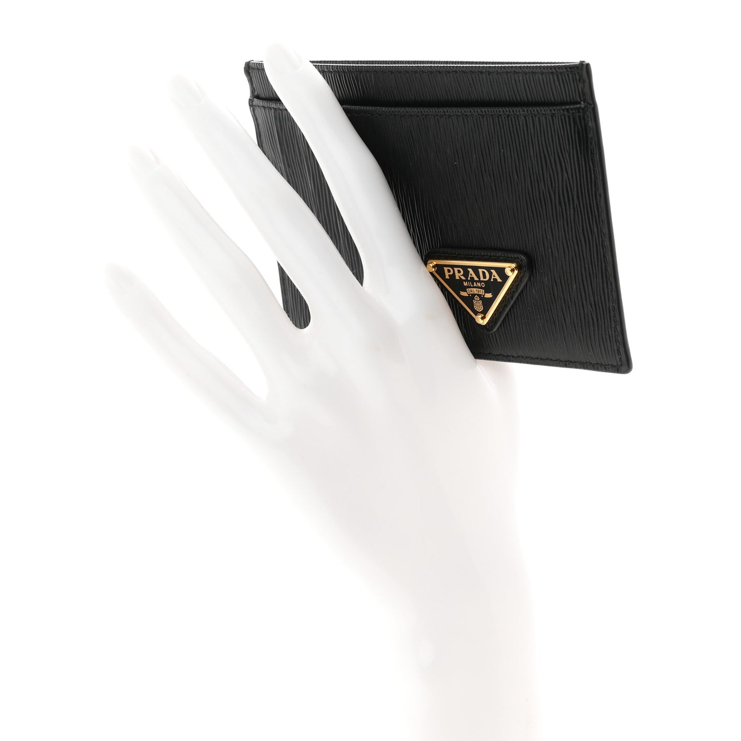 Vitello Move Triangle Logo Card Case Black
