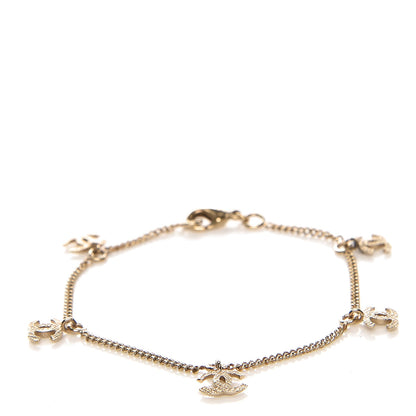 Chanel CC Logo Charm Bracelet Gold 1 of 3