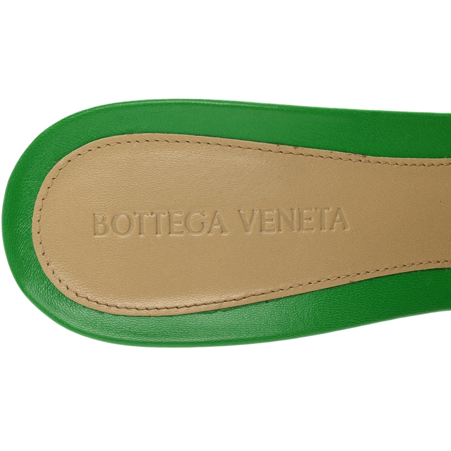 Lambskin Stretch Mule Sandals 40 Grass
