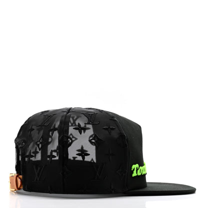 Louis Vuitton Monogram Mesh Cotton Tourist Cap 58 Black 5 of 11