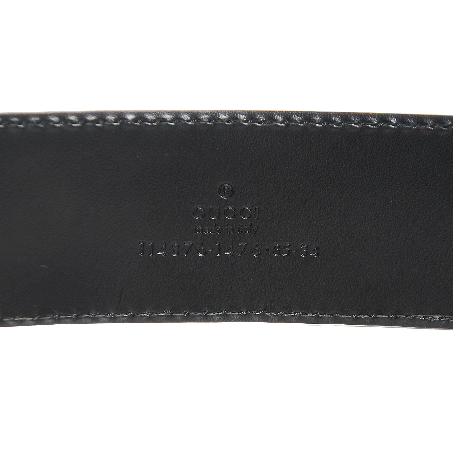 Gucci Guccissima Interlocking G 40mm Belt 85 34 Black 3 of 5