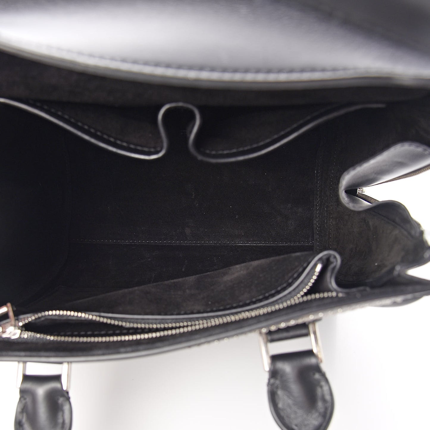 Calfskin Studded Large Heroine Black