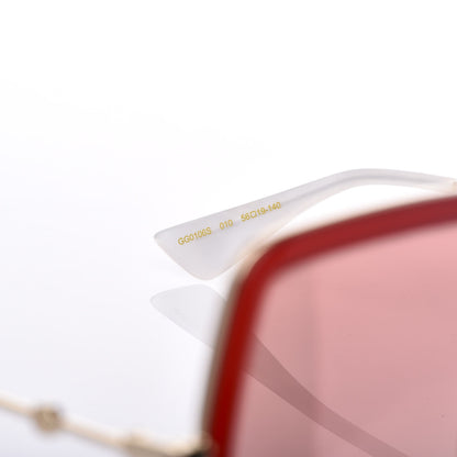 Gucci Acetate Oversize Square Frame GG0106S Red 5 of 7