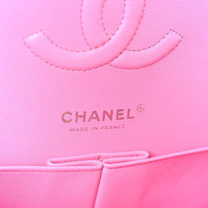 Chanel Lambskin Quilted Medium Double Flap Pink 6 of 11