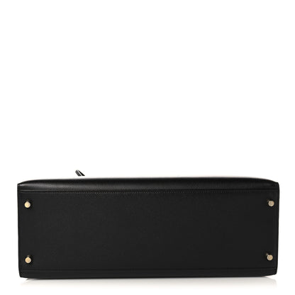 Hermes Epsom Kelly Sellier 35 Black 6 of 42