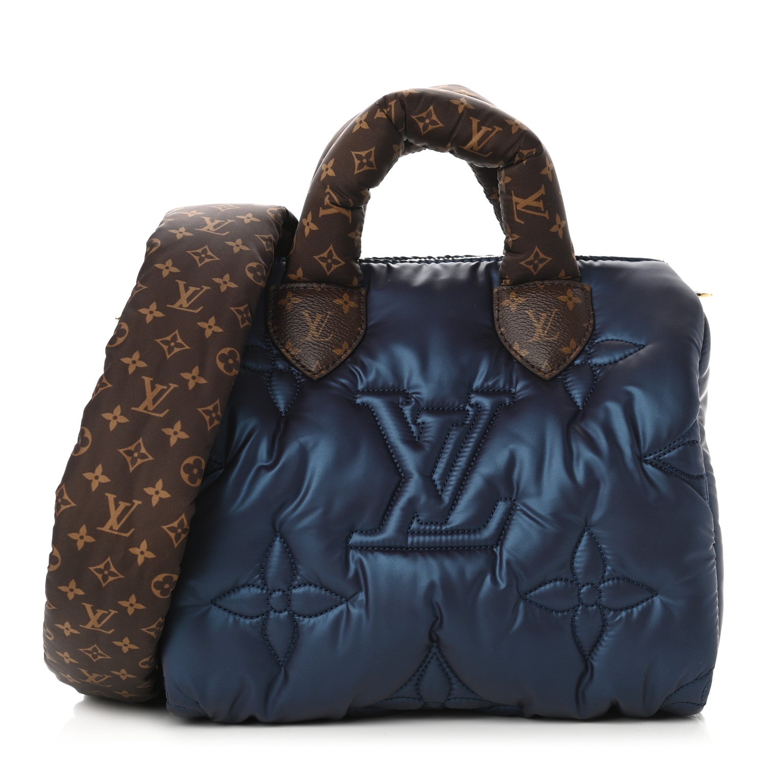 Louis Vuitton Econyl Mini Monogram Pillow Speedy Bandouliere 25 Navy 1 of 9