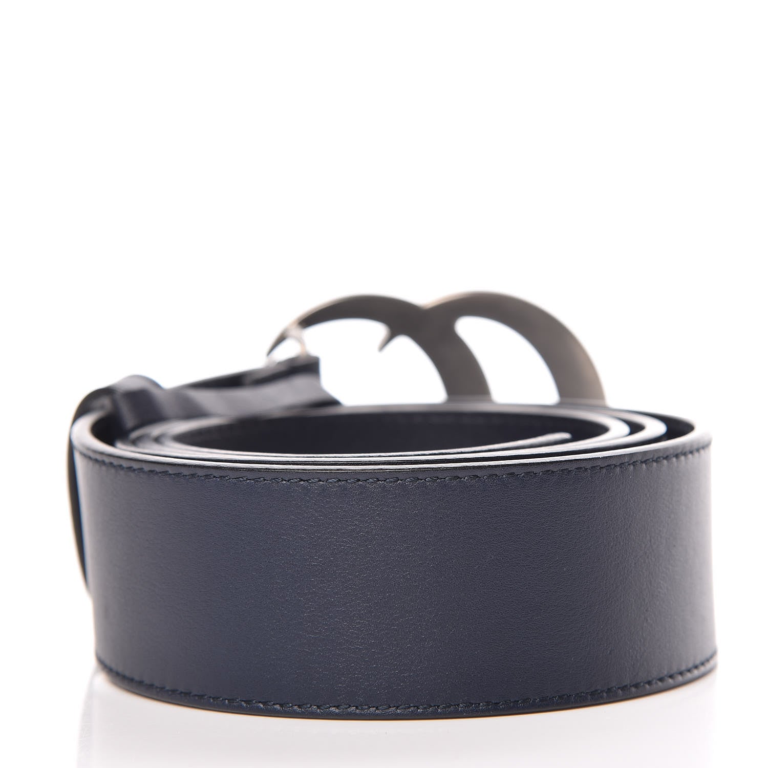 Gucci Moon Calfskin Nickel Double G 40mm Belt 90 36 Blue 3 of 6