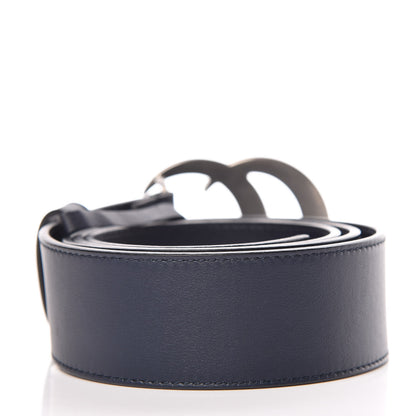 Gucci Moon Calfskin Nickel Double G 40mm Belt 90 36 Blue 3 of 6