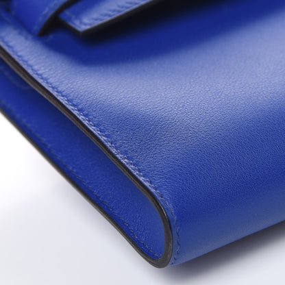 Hermes Swift Kelly Cut Clutch Pochette Bleu Electrique 9 of 11