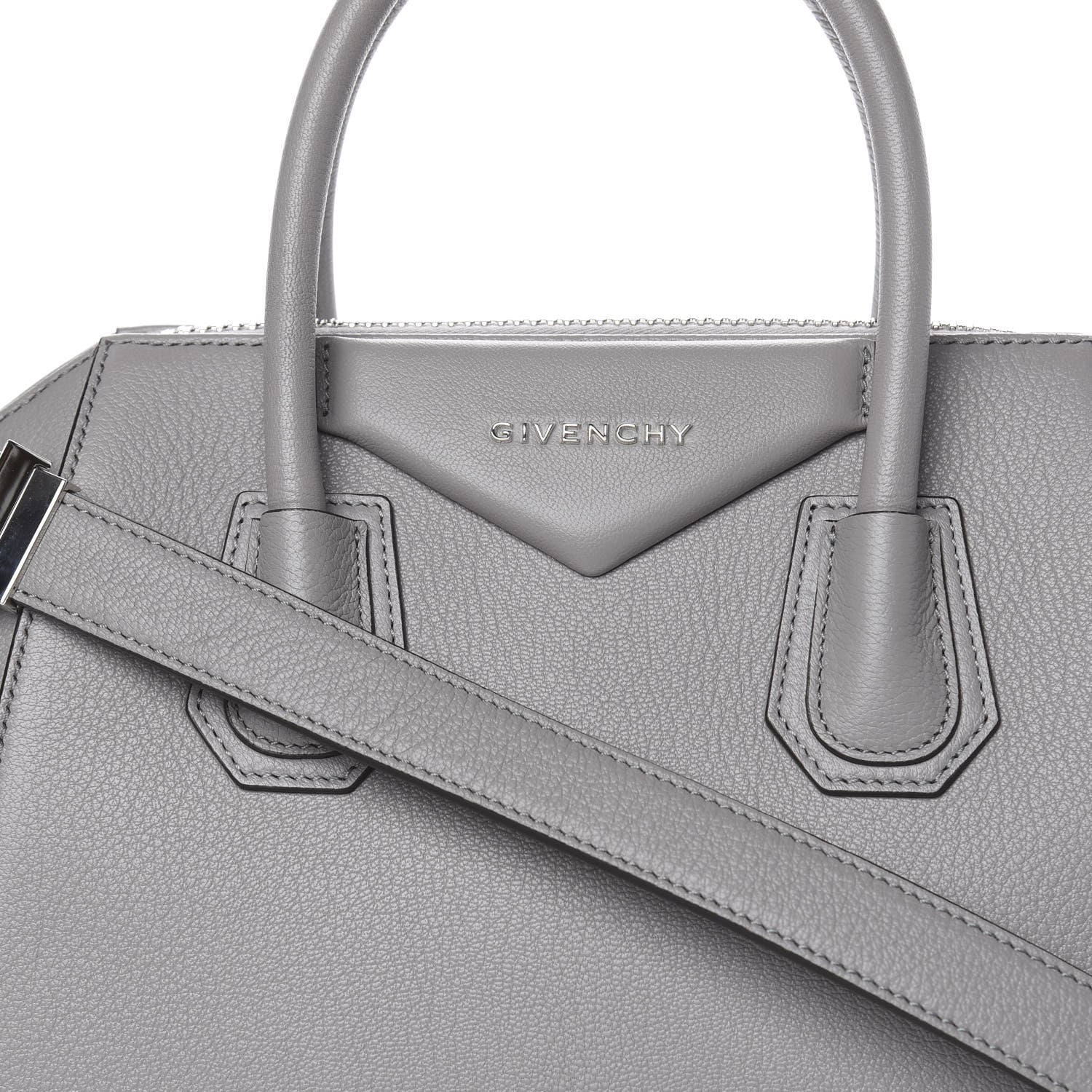 Givenchy Sugar Goatskin Small Antigona Pearl Grey 13 of 13