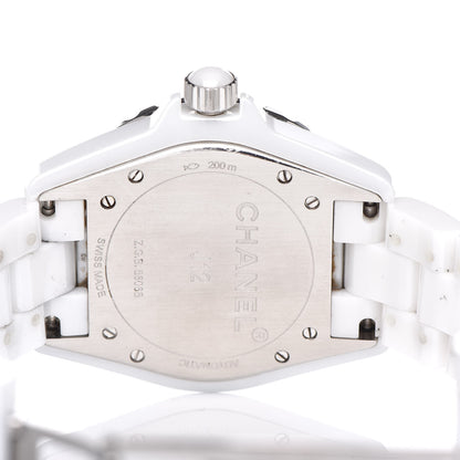 Chanel Stainless Steel Ceramic 38mm J12 Automatic Watch White 5 of 6