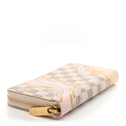 Louis Vuitton Damier Azur Nautical Zippy Wallet Gold 4 of 7